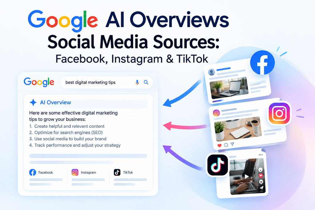 Google AI Overviews Social Media Sources